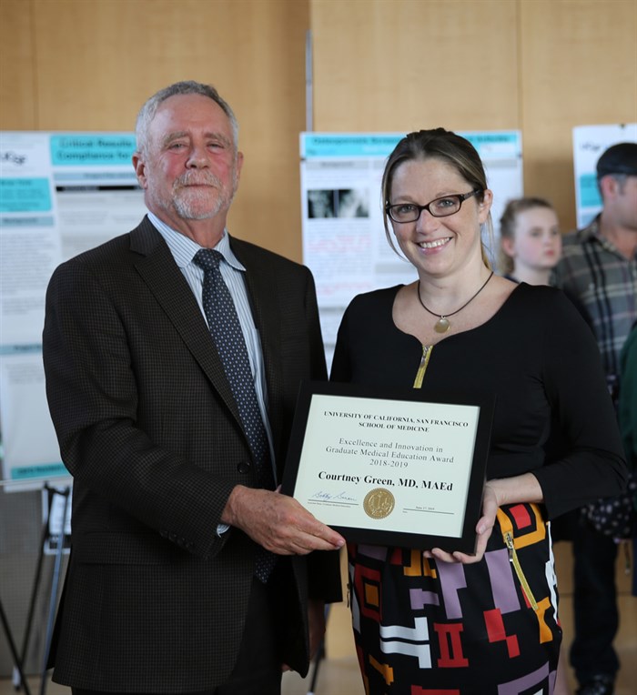 Courtney Green Receives UCSF Excellence And Innovation Award In Graduate Medical Education Award